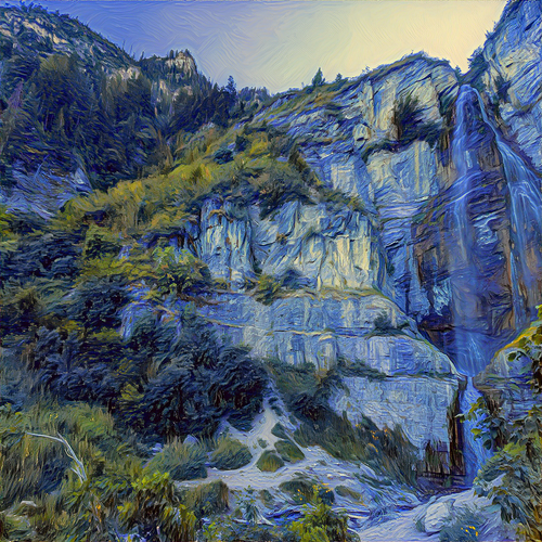 Waterfall in the Uinta mountains